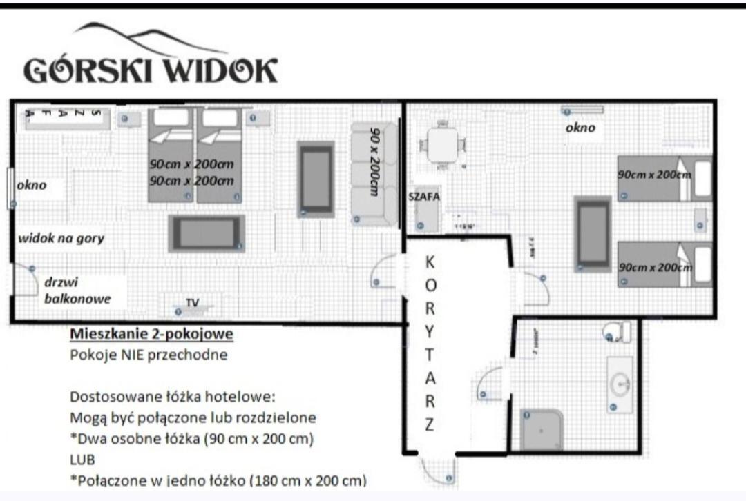 Gorski Widok Karpacz Apartamenty I Pokoje- Salon Kominkowy Privatunterkunft Karpacz